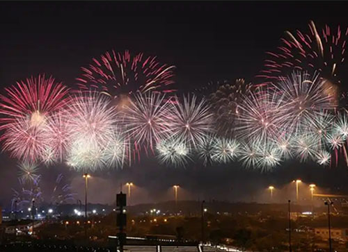 孝义市焰火晚会